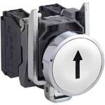 Tlačítko Schneider Electric XB4BA3341, 600 V, 6 A, chrom, bílá, 1 ks