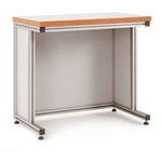 Manuflex AA5112 Stojan na noty stolní hliník s linoleum deska pro sedící činnosti, Šxhxv = 2000 x 800 x 750-767 mm