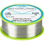 Pájecí cín Felder Löttechnik ISO-Core "Clear" SAC305, cívka, 0.250 kg, 1 mm