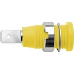 Bezpečnostní vestavná zásuvka 4 mm Schützinger DI SEB 6452 Ni / GE, žlutá, 1 ks