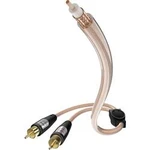 Kabel 1x cinch vidlice ⇒ 2x cinch vidlice, 3 m, průhledný, Inakustik