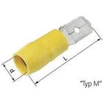 Faston konektor LAPP 63103040 6.3 mm x 0.8 mm, 180 °, částečná izolace, žlutá, 50 ks