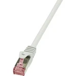 Síťový kabel RJ45 LogiLink CQ2092S, CAT 6, S/FTP, 10.00 m, šedá