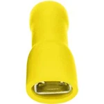 Faston zásuvka Vogt Verbindungstechnik 3947 6.3 mm x 0.8 mm, 180 °, plná izolace, žlutá, 1 ks