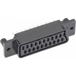 SCART konektor BKL 903012, zásuvka vestavná vertikální, 21pól., černá
