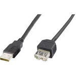 Kabel USB 2.0, USB A/USB zásuvka A, 3 m, Digitus