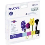 Brother Ink LC-970 originál kombinované balení černá, azurová, purpurová, žlutá LC970VALBP