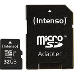 Paměťová karta microSDHC, 32 GB, Intenso Professional, Class 10, UHS-I, vč. SD adaptéru