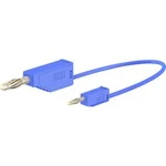 Stäubli AK205/410 měřicí kabel [lamelová zástrčka 4 mm - lamelová zástrčka 2 mm] modrá, 45.00 cm