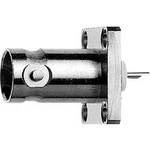 BNC přírubová zásuvka Telegärtner J01001A0613, 50 Ω, 1 ks