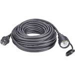 Napájecí prodlužovací kabel Renkforce 1373173, IP44, černá, 20.00 m