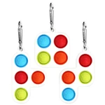 Fidget Bubble Toy Set Anxiety Stress Reliever Board Game Sensory Simple Dimple Silicone Puzzle Toy Decompression Artifac