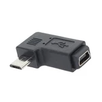 Mini USB Female to Micro USB Male Adapter Black