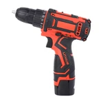 12V Electric Drill Cordless Wireless Rechargeable Electric Screwdriver Drill Set LED W/ 1/2 Batteries Wood Metal Plastic