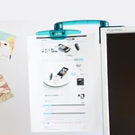Bakeey Monitor Document Paper Copy File Holder Attachment for Typing Reading 3M Adhesive LCD Clip Rotatable Left/Right S