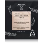 Apivita Express Beauty Carob plátenná maska s detoxikačným účinkom