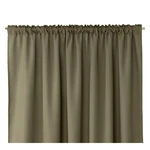 Khaki zelený záves AmeliaHome Pleat, 140 x 250 cm