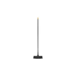 Čierna univerzálna záhradná metla s násadou Fiskars Solid, šírka 38 cm