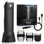 BEESJUY Electric Body Hair Clipper Hanging Ceramic Type Blade Head Waterproof Wet And Dry Scissor Rechargeable Type-C Ma