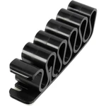 TRU COMPONENTS  spona na uchytenie káblu/ov samolepiaci 630913 Priemer káblového zväzku (rozsah) 8 mm (max)   čierna 1 k