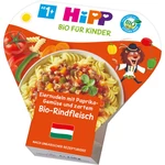 Hipp BIO vaječné nudle se zeleninou a paprikou a jemným BIO hovězím masem dětský příkrm 250 g