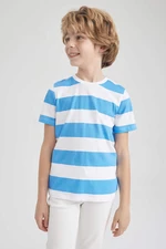 DEFACTO Chlapecké tričko s krátkým rukávem, pravidelným střihem a pruhovaným vzorem