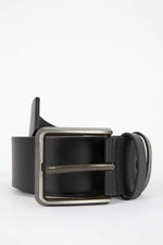 DEFACTO Men's Faux Leather Wide Jean Belt