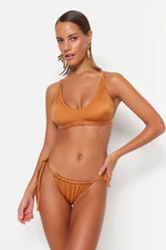 Trendyol Camel Tunnel Normal Leg Bikini Bottoms