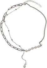 Jupiter Pearl Assorted Chain Necklace Silver