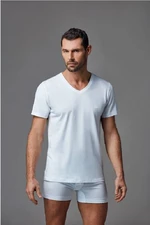 Dagi Men's White V-Neck Undershirt 2-pack