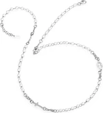 Amen Originální stříbrný náhrdelník s perlami Rosary CROBB3