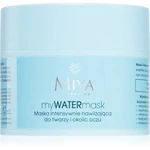 MIYA Cosmetics myWATERmask intenzívna hydratačná maska na tvár a očné okolie 50 ml