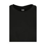 Women's T-shirt with extended shoulder black