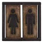 Metalowa tabliczka 21,5x21,5 cm Toilette – Antic Line