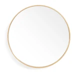 Lustro ścienne z ramą z drewna dębowego Wireworks Glance, ø 45 cm