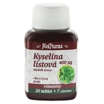 MEDPHARMA Kyselina listová 400 mcg 37 tablet