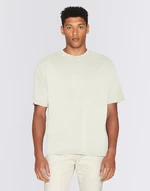 Knowledge Cotton Loose Fit Reactive Dyed Sweat T-shirt 1387 Egret XL