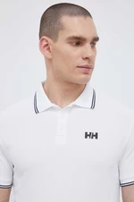 Polo tričko Helly Hansen pánsky, biela farba, jednofarebný