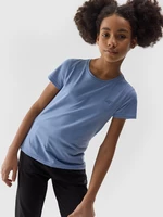 Dívčí hladké tričko - tmavě modré