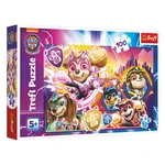 TREFL Puzzle Seznamte se s mocnými štěňaty Paw Patrol The Mighty Movie 2023 100 ks