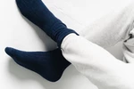 Socks 044-005 Alpaca Navy Blue