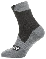 Sealskinz Waterproof All Weather Ankle Length Sock Black/Grey Marl XL Skarpety kolarskie
