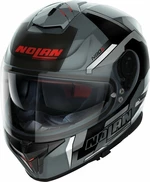 Nolan N80-8 Wanted N-Com Slate Grey White/Black M Casque