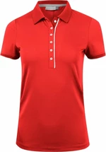 Kjus Womens Sia Polo S/S Cosmic Red 40 Camiseta polo