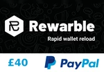 Rewarble PayPal £40 Gift Card UK