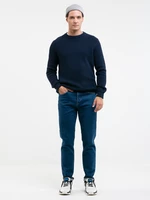 Big Star Man's Sweater 161005 Blue Wool-403