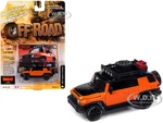 2007 Toyota FJ Cruiser "Tracks to the Max" Orange with Black Hood and Top and Roof Rack "Off Road" Limited Edition to 3028 pieces Worldwide "Street F