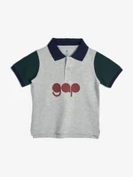 GAP Logo Polo triko dětské Šedá