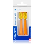 Curaprox Travel Set 2-pack cestovná sada náhradné hlavice Orange 2 ks