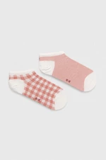 Ponožky Tommy Hilfiger 2-pak dámske, ružová farba, 701227309